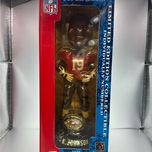 Forever Collectibles Super Bowl XXXVII Red and Blue Box Keyshawn Johnson